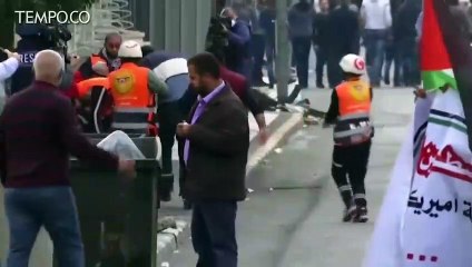 PROTES DI BETHLEHEM, USAI KEPUTUSAN TRUMP TENTANG YERUSALEM