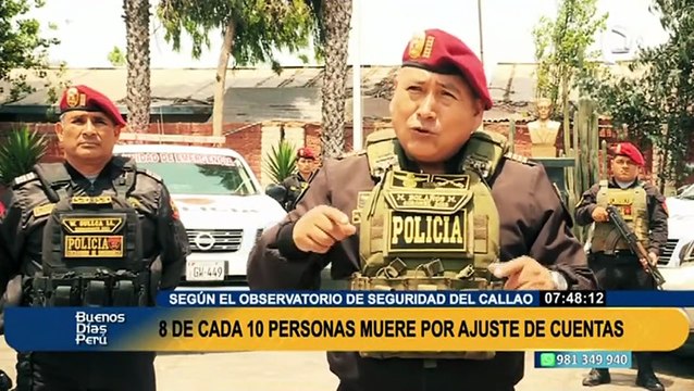 INEI: 8 de cada 10 personas mueren por ajuste de cuentas en el Callao