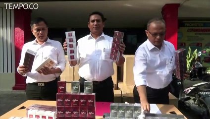 Polda Riau Bongkar Modus Baru Penyelundupan Rokok Ilegal