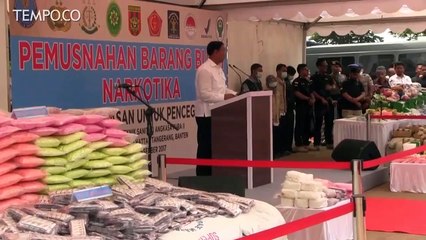 BNN Musnahkan Ratusan Kilogram Narkoba Hasil 3 Bulan Penangkapan