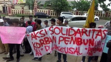 Mahasiswa Tuntut PN Serang Hukum Berat Pelaku Pembunuh Siswi SMA