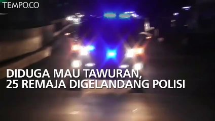 Diduga Hendak Tawuran, 25 Pemuda Tanggung Digelandang Polisi