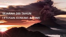 Sejarah 200 Tahun Letusan Gunung Agung