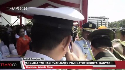Panglima TNI Hadi Tjahjanto Puji Gatot Dicintai Rakyat