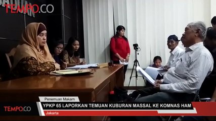 YPKP 65 Laporkan Penemuan Kuburan Massal ke Komnas HAM