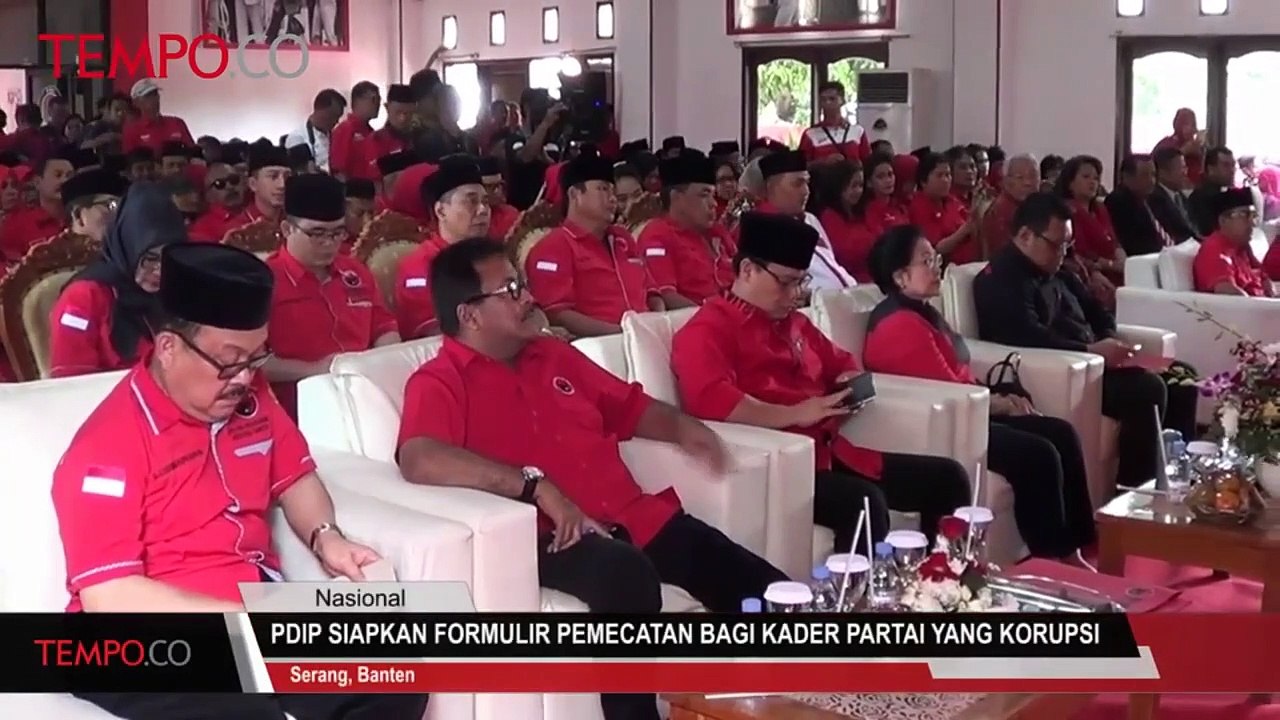 PDIP Siapkan Formulir Pemecatan Bagi Kader Partai yang Korupsi