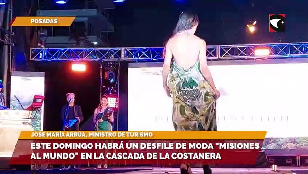 Este domingo habrá un desfile de moda Misiones al mundo en la cascada de la costanera