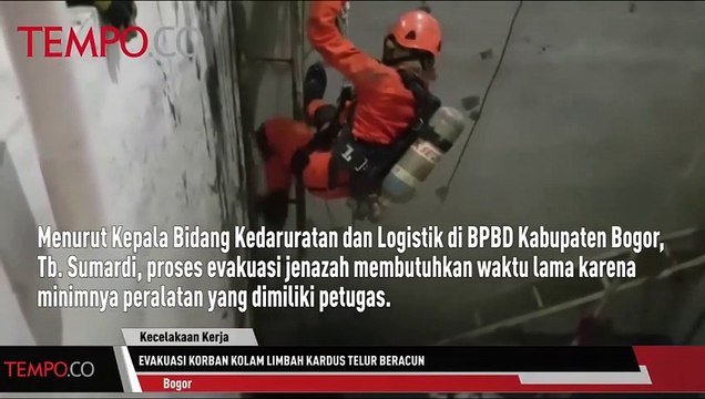 7 Korban Limbah Kardus Dievakuasi dari Dalam Kolam