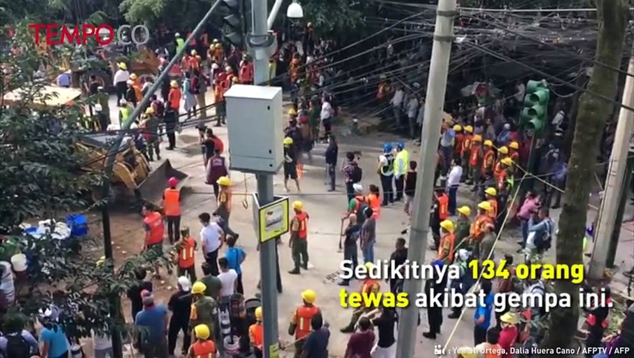 Gempa 7,1 M Guncang Meksiko Tewaskan 134 Orang