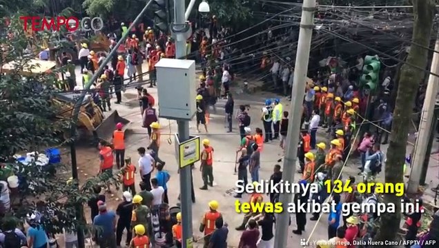 Gempa 7,1 M Guncang Meksiko Tewaskan 134 Orang