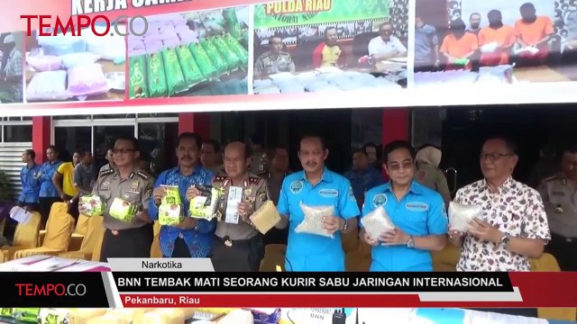 BNN TEMBAK MATI SEORANG KURIR SABU JARINGAN INTERNASIONAL