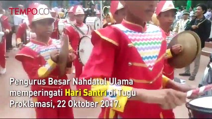 Hari Santri, PBNU Memperingati di Tugu Proklamasi