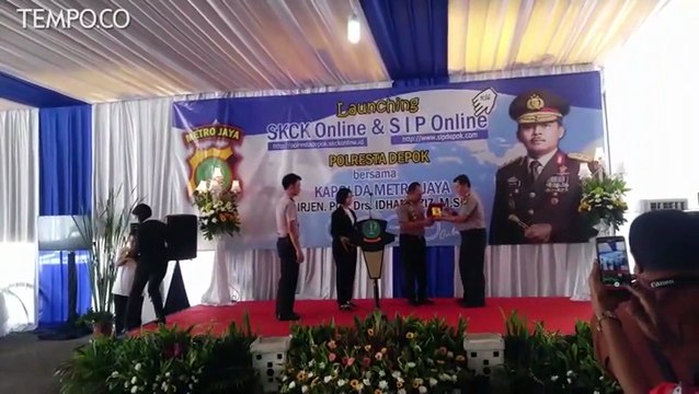 Pangkas Jalur Birokrasi, Polres Depok Luncurkan Pelayanan SKCK Online