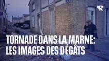 Les images des dégâts provoqués par une tornade dans la Marne