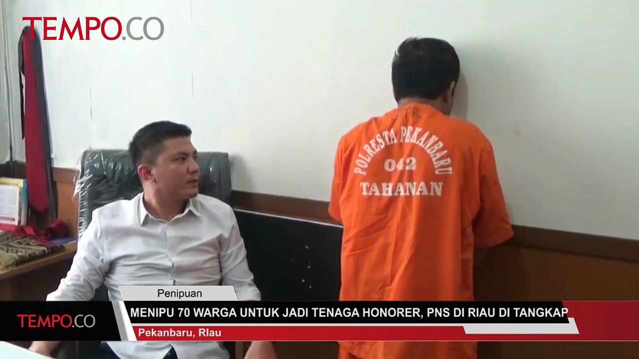Menipu 70 Warga Untuk Jadi Tenaga Honorer, PNS di Riau Ditangkap