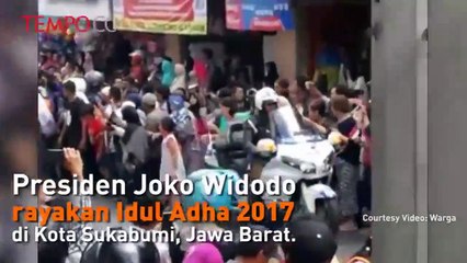 Presiden Jokowi Rayakan Idul Adha di Sukabumi