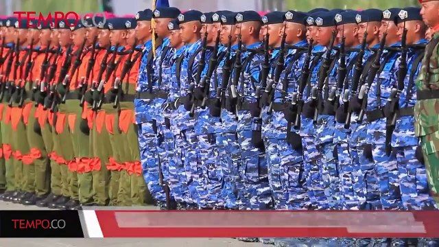 Ribuan Prajurit TNI Gelar Geladi Bersih HUT TNI ke-72