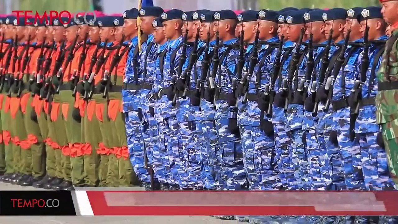 Ribuan Prajurit TNI Gelar Geladi Bersih HUT TNI ke-72