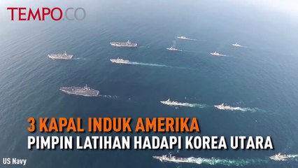 3 Kapal Induk AS Pimpin Latihan Gabungan Hadapi Korea Utara