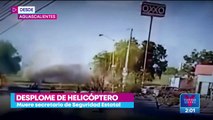 Helicóptero se desploma en Aguascalientes; murió el titular de la SSP estatal