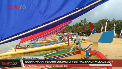 Warna-warni Perahu Jukung di Festival Sanur Village 2017