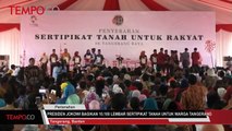 Jokowi Bagikan 10.100 Sertipikat Tanah
