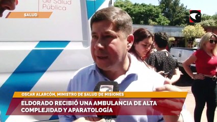 Eldorado recibió una ambulancia de alta complejidad y aparatología
