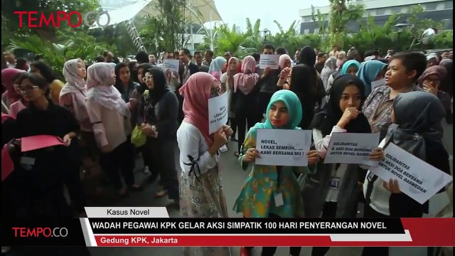Wadah Pegawai KPK Gelar Aksi Simpatik 100 Hari Penyerangan Novel