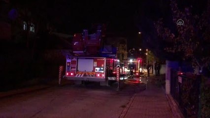 Müstakil evde çıkan yangın hasara yol açtı