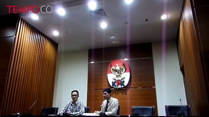 Wakil Ketua KPK Laode M. Syarif menggelar konferensi pers