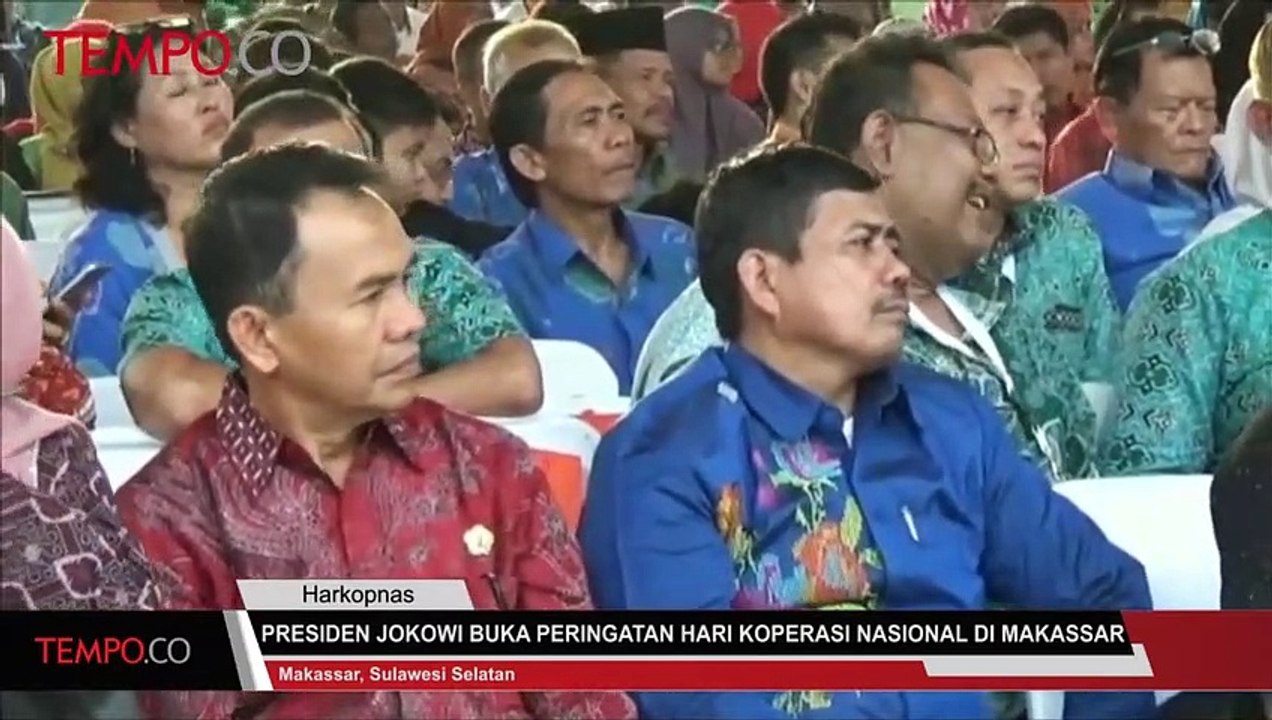 Presiden Jokowi Buka Peringatan Hari Koperasi Nasional di Makassar