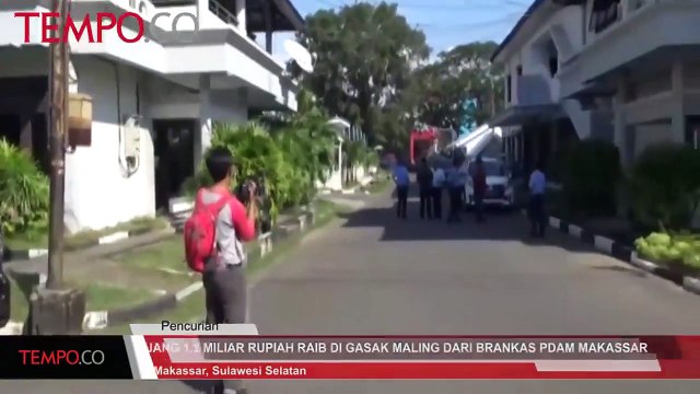 Uang 1,2 Miliar Rupiah Raib Digasak Maling Dari Brankas PDAM Makassar