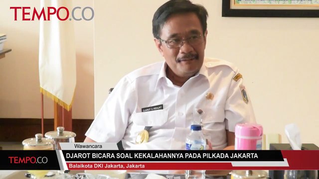 Djarot Bicara Soal Kekalahannya Pada Pilkada Jakarta