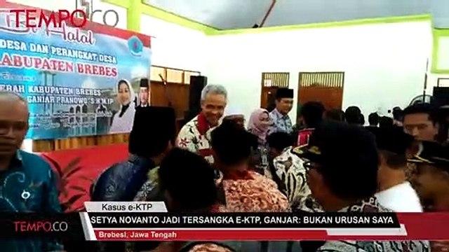 Setya Novanto Jadi Tersangka e-KTP, Ganjar: Bukan Urusan Saya