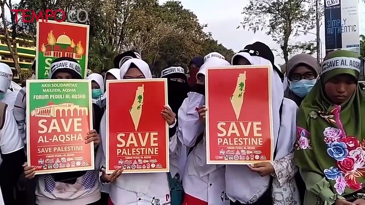 Mahasiswa Gelar Aksi Solidaritas Selamatkan Mesjid Al Aqsha