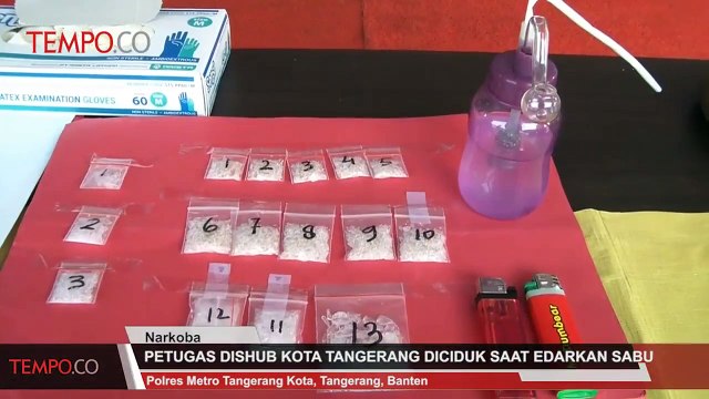 Petugas Dishub Kota Tangerang Diciduk Saat Edarkan Sabu
