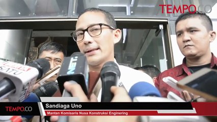 Korupsi Pembangunan RS Udayana, Sandiaga Uno Diperiksa KPK