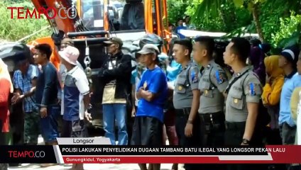 Polisi Lakukan Penyelidikan Dugaan Tambang Ilegal Yang Longsor Pekan Lalu