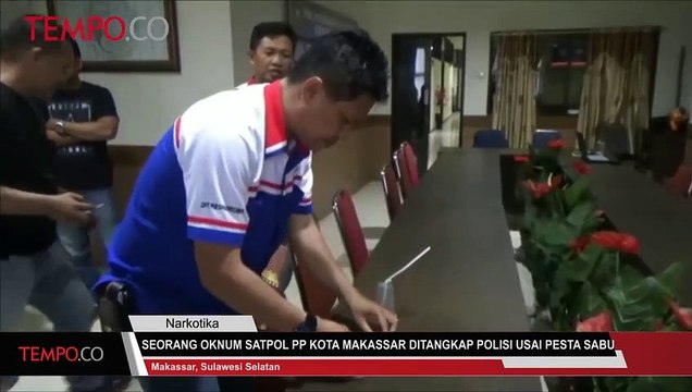 Seorang Oknum Petugas Satpol PP Kota Makassar Ditangkap Polisi Usai Pesta Sabu