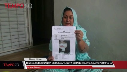 Tenaga Honor Cantik Disdukcapil Kota Serang Hilang Jelang Pernikahan