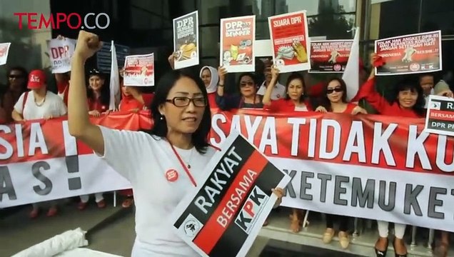 Artis dan Budayawan Gelar Aksi Tolak Hak Angket di Gedung KPK