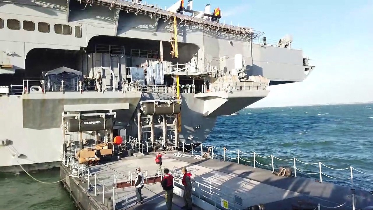 WATCH: Walkthrough tour of USS Gerald R Ford in the Solent