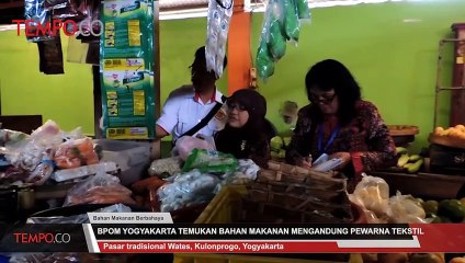 BPOM Yogyakarta Temukan Bahan Makanan Mengandung Pewarna Tekstil