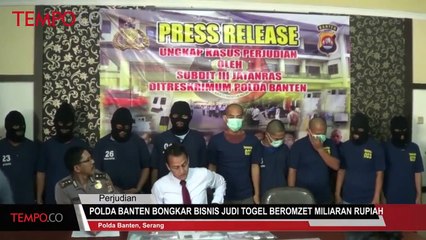 Polda Banten Bongkas Bisnis Judi Togel Beromzet Milyaran Rupiah