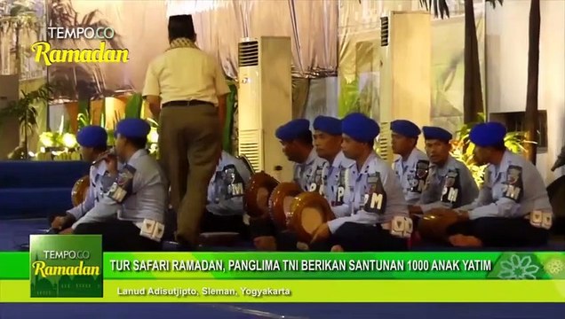 Tur Safari Ramadan, Panglima TNI Berikan Santunan 1000 Anak Yatim