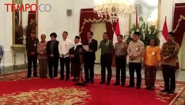 Bertemu Pemuka Agama, Presiden Jokowi Tegaskan Sikap