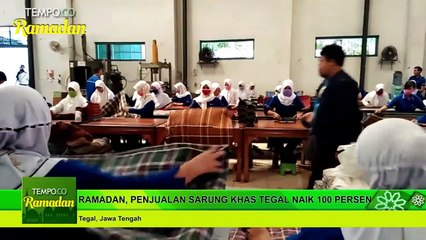 Ramadan, Penjualan Sarung Khas Tegal Naik 100 Persen