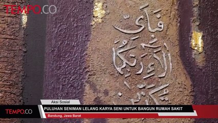 Puluhan Seniman Lelang Karya Seni Untuk Bangun Rumah Sakit