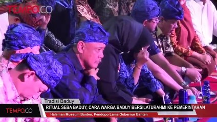 Ritual Seba Baduy, Cara Warga Baduy Bersilaturahmi ke Pemerintahan