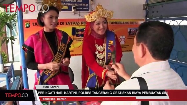 Peringati Hari Kartini, Polres Tangerang Gratiskan Biaya Pembuatan SIM